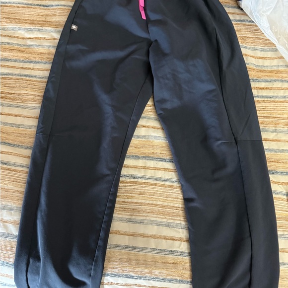 Figs navy Pants with Pink Drawstring - Picture 1 of 7